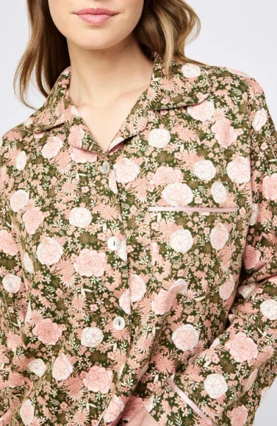 Papinelle Meribel Cosy Full Length Pj Set In Green