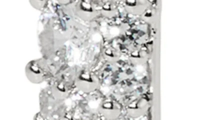 Nadri The Perfect Gift Crushed Pavé Inside Out Hoop Earrings In Metallic