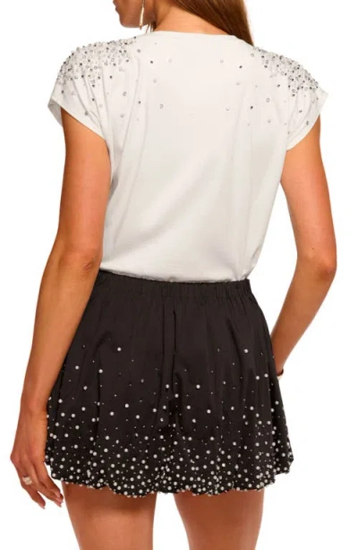 Ramy Brook Amelia Embellished Cap-sleeve Blouse In White