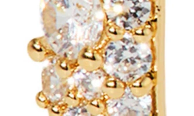 Nadri The Perfect Gift Crushed Pavé Inside Out Hoop Earrings In Gold