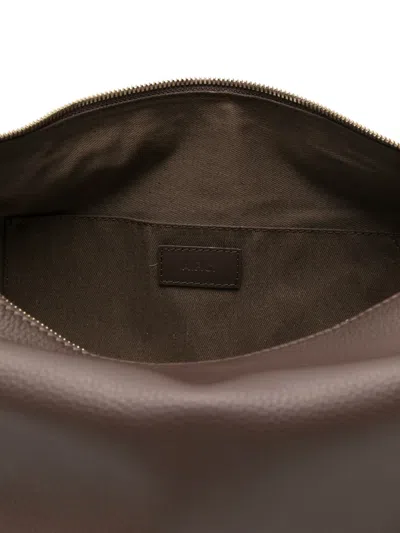 Apc A.p.c. Vera Leather Shoulder Bag In Brown