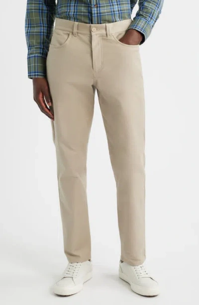 Mizzen + Main Mizzen+main Mayfield Slim Fit Five-pocket Twill Pants In Neutral