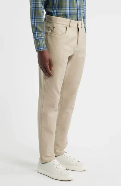 Mizzen + Main Mizzen+main Mayfield Slim Fit Five-pocket Twill Pants In Neutral
