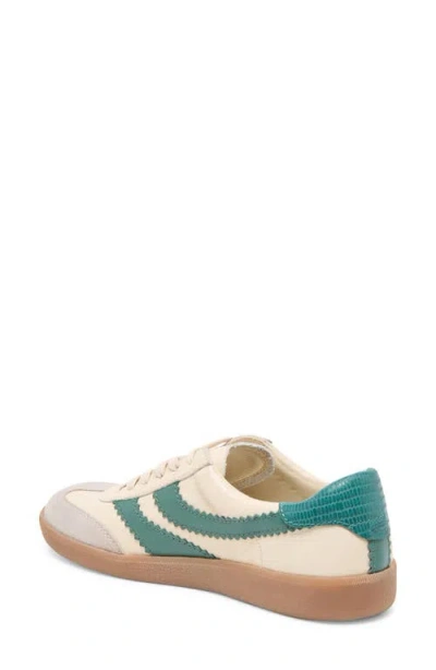 Dolce Vita Merit Sneakers White Green Leather In Multi