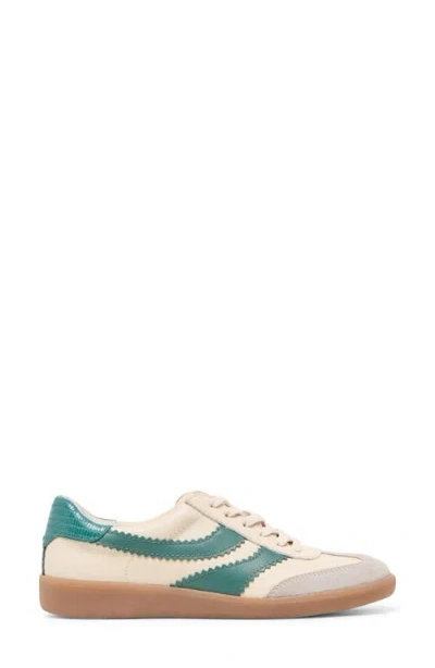 Dolce Vita Merit Sneakers White Green Leather In Multi