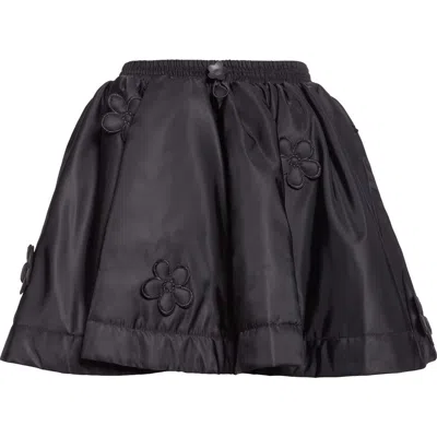 Cecilie Bahnsen Brunella Nylon Skirt In Black