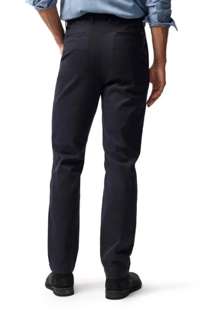 Rodd & Gunn Fielding Pleated Tapered Cotton Twill Chinos In Blue