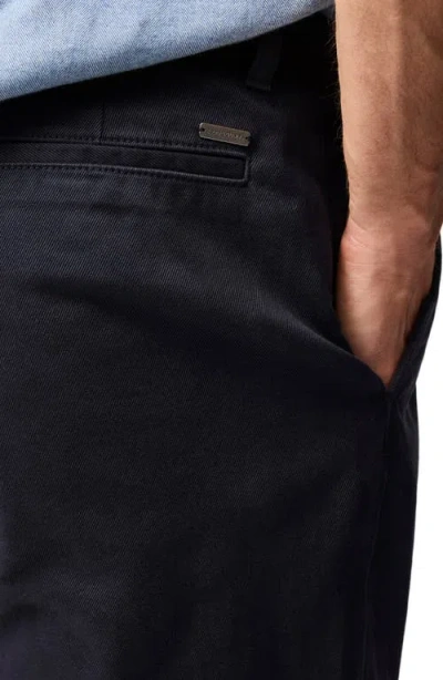 Rodd & Gunn Fielding Pleated Tapered Cotton Twill Chinos In Blue