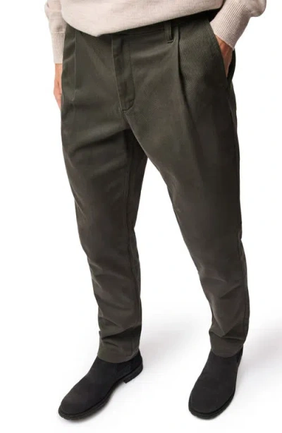 Rodd & Gunn Fielding Pleated Tapered Cotton Twill Chinos In Brown