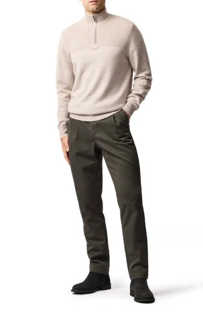 Rodd & Gunn Fielding Pleated Tapered Cotton Twill Chinos In Brown