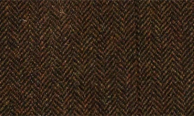 Noah Wool Herringbone Sack Jacket In Brown