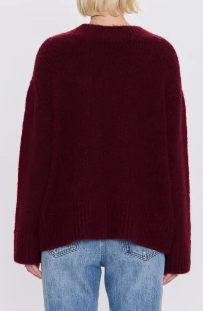 Pistola Talia V-neck Sweater In Burgundy