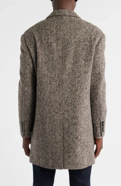 Cardinal Of Canada Sherwood Wool & Alpaca Blend Herringbone Topcoat In Multi