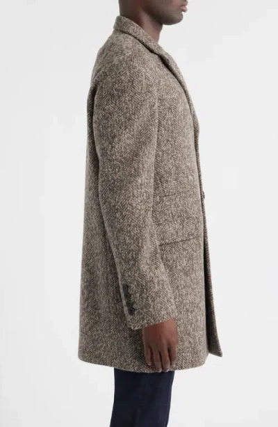 Cardinal Of Canada Sherwood Wool & Alpaca Blend Herringbone Topcoat In Multi