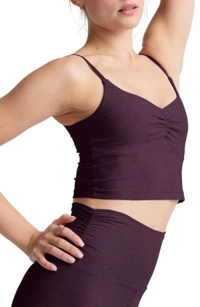 Beyond Yoga Raise The Barre Cropped Tank Top In Purple