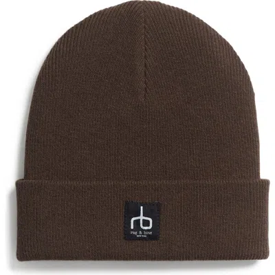 Rag & Bone Evan Beanie In Brown