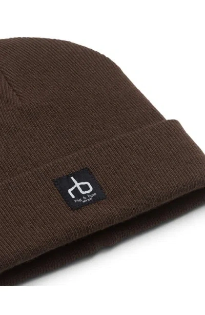 Rag & Bone Evan Beanie In Brown