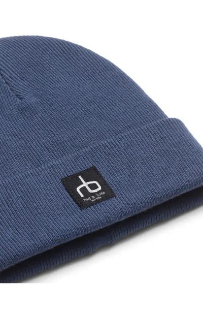 Rag & Bone Evan Beanie In Blue