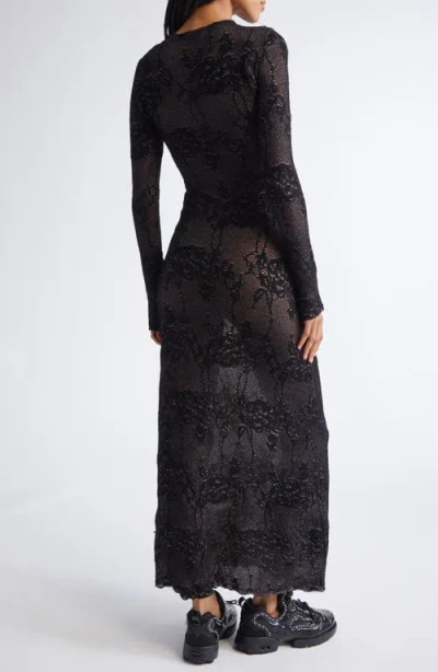 Collina Strada X Vitelli Yuri Long Sleeve Sweater Dress In Black