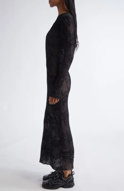 Collina Strada X Vitelli Yuri Long Sleeve Sweater Dress In Black