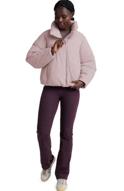 Beyond Yoga Warm Up Water Repellent Puffer Jacket In Pink