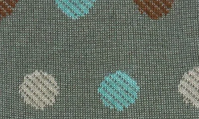 Bugatchi Gradient Dot Mercerized Cotton Blend Dress Socks In Green