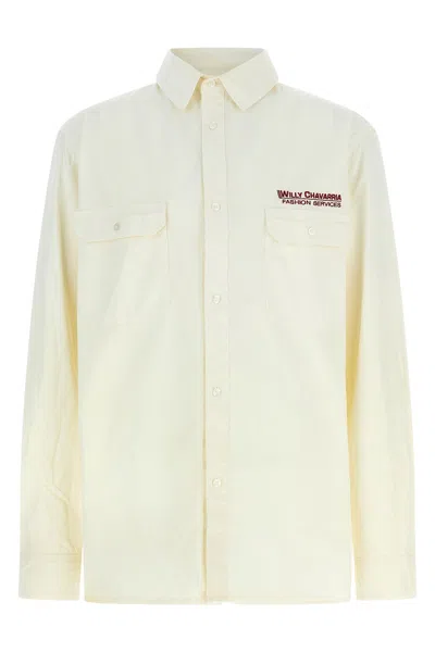 Willy Chavarria Corcoran Shirt And Blouse Beige In Nude