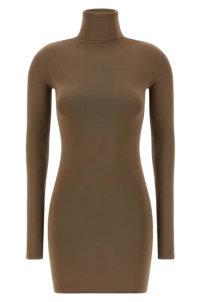 Entire Studios Viscose Dress Dresses Beige In Brown