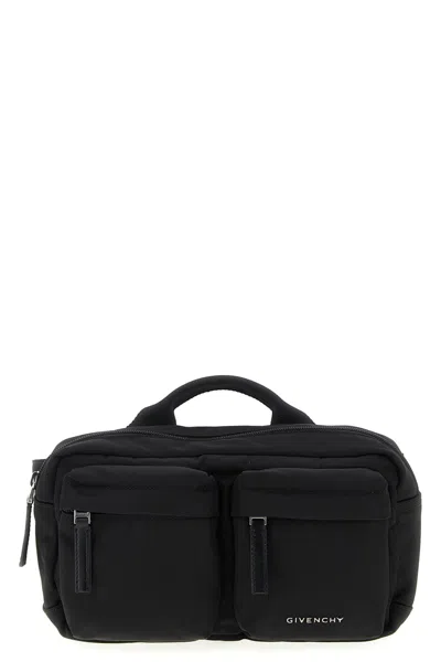 Givenchy Multi-pocket Top-handle Belt Bag In Black
