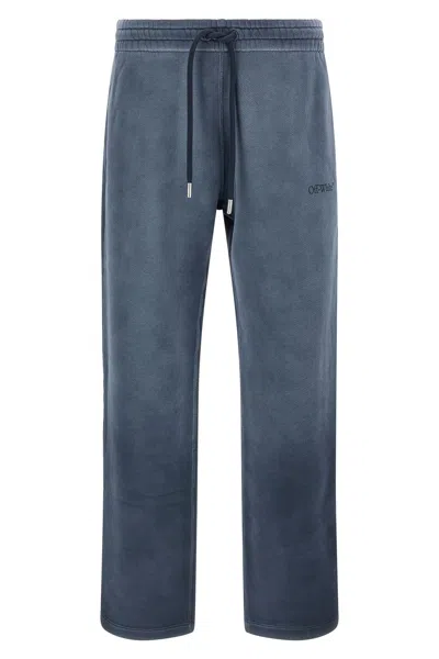 Off-white Diagonal Skate Style Trousers In Blue