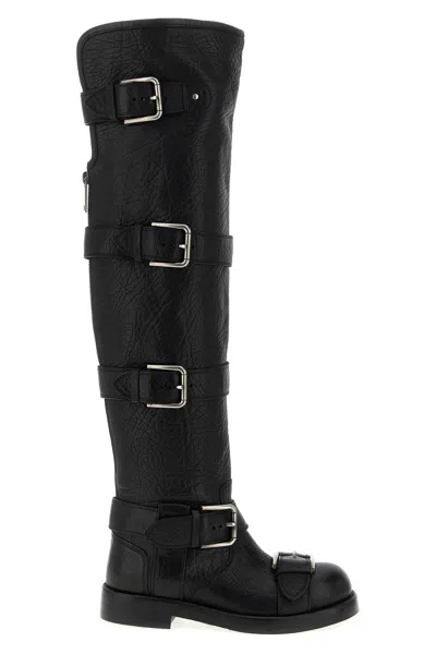 Dolce & Gabbana Saint Laurent Havana Havana Transparent Acetate Glasses In Black