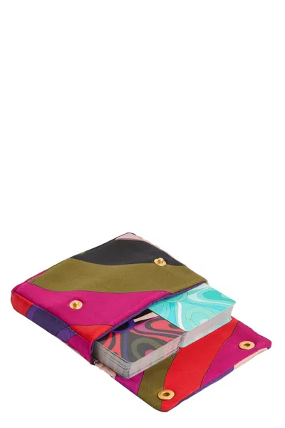 Pucci Marmo-print Playing Cards In Multi