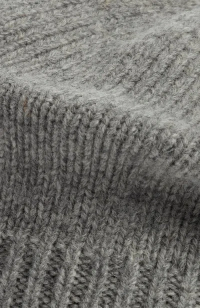 Damson Madder Wool Beret With Bow Accent In Gray