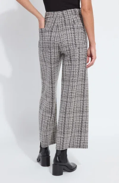 Lyssé Erin Hi Waist Leg Neoprene Pants In Lush Tweed In Gray