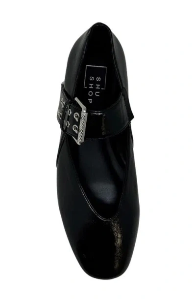 Shushop Buckle Flat In Black