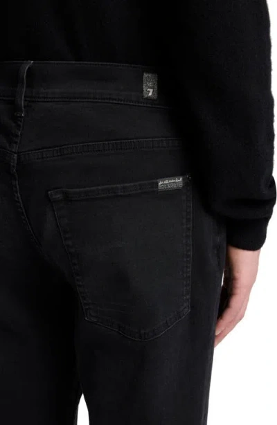 7 For All Mankind Austyn Straight Fit Jeans In Richey In Black