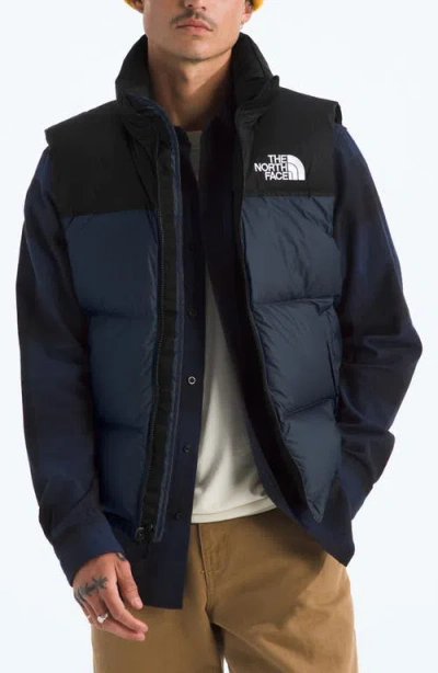 The North Face Sleeveless Down Jacket Nuptse 1996 In Blue
