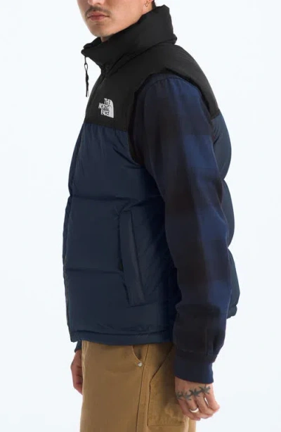 The North Face Sleeveless Down Jacket Nuptse 1996 In Blue