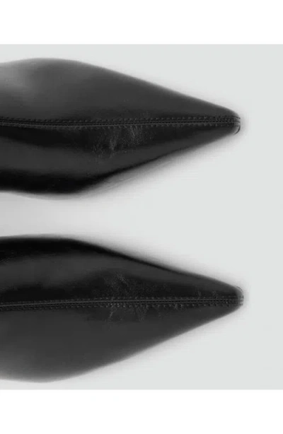 Mango Pointed Toe Bootie In Black