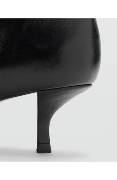 Mango Pointed Toe Bootie In Black