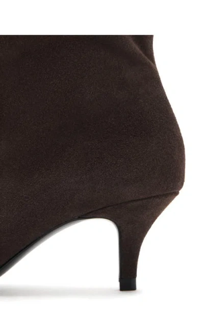 Mango Pointed Toe Boot In Brown