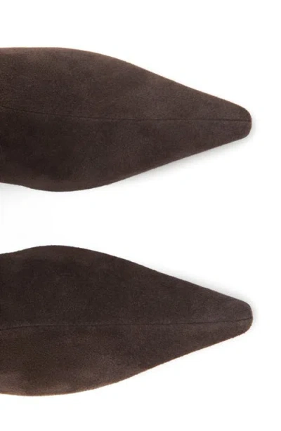 Mango Pointed Toe Boot In Brown