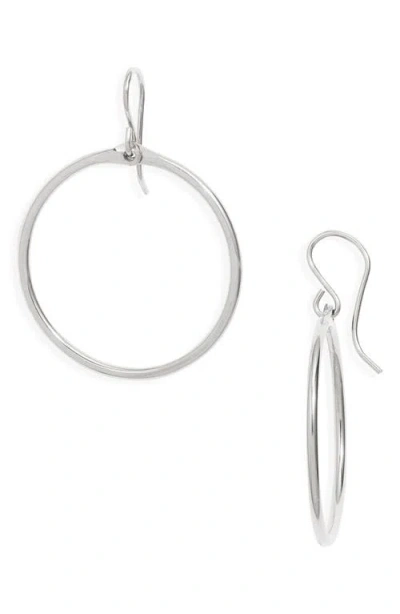 Nashelle Signature Small Hammered Hoop Earrings In Metallic