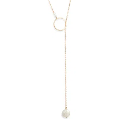 Nashelle Gwyneth Semiprecious Toggle Necklace In Gold