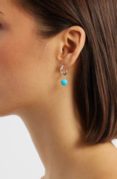 Nashelle Lucia Quartz Huggie Earrings In Multi