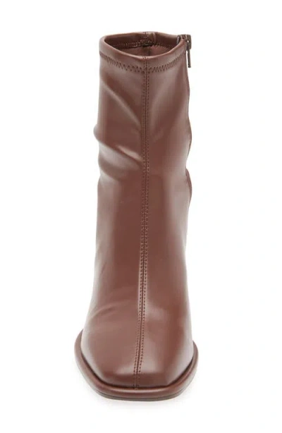 Steve Madden Pammy Block Heel Bootie In Brown
