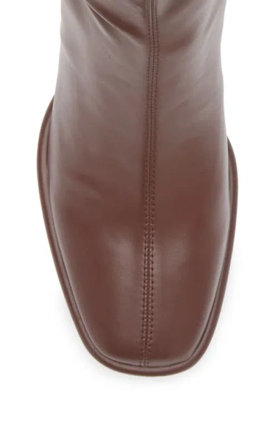 Steve Madden Pammy Block Heel Bootie In Brown