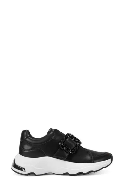 Dkny Jendaya Buckle Sneaker In Black