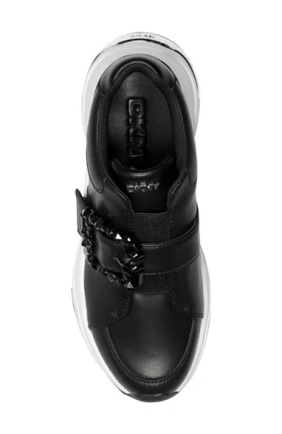 Dkny Jendaya Buckle Sneaker In Black