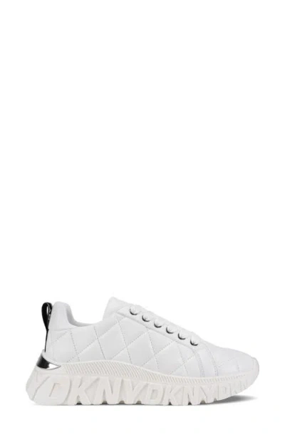 Dkny Lathen Platform Sneaker In White
